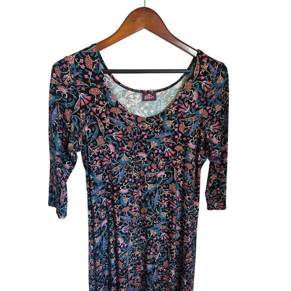 Salaam Lexi Dress Floral Knit Size M USA Made - Picture 2 of 5